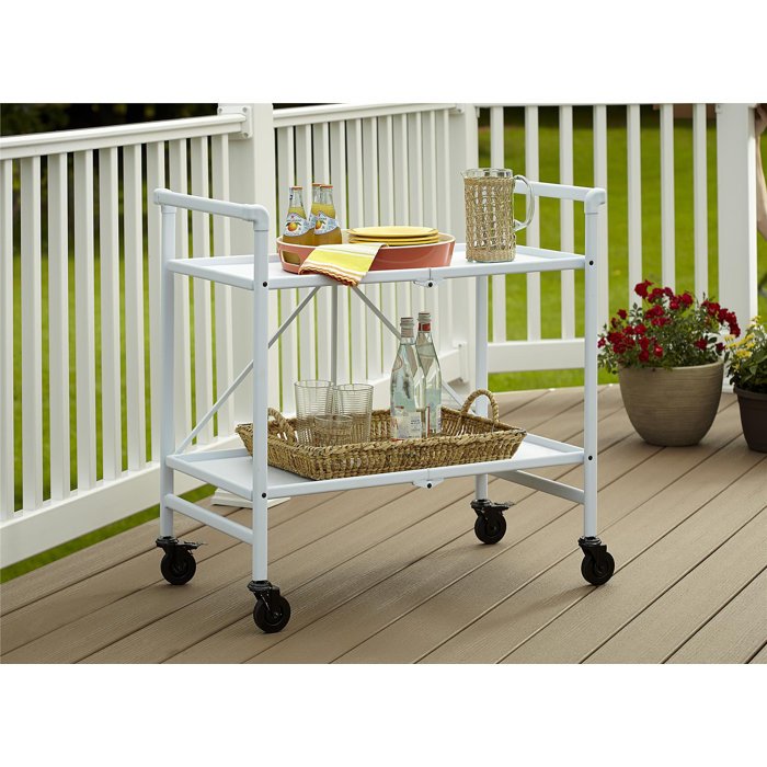 COSCO Indoor/Outdoor Folding Serving Cart with Wheels & Reviews Wayfair